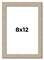8x12 Thin Barnwood Picture Frame with UV-Resistant Acrylic & Acid Free Backing, Available in 2 Paint Finishes - Grey and Black